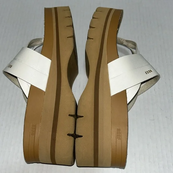 Reef Vista Higher Lennox Platform Sandal White - Size 7.5 - Picture 6 of 11